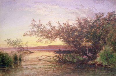 Sunset, Camargue by Félix Ziem